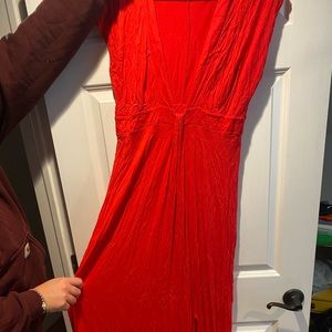 Venus deep v maxi dress